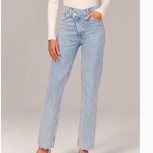 Abercrombie asymmetrical jeans